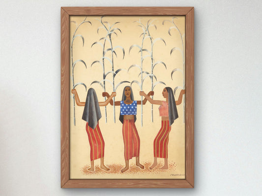 Women in Sugarcane Field by Miguel Covarrubias, 1935, Art Deco and American Modernism, fine art print