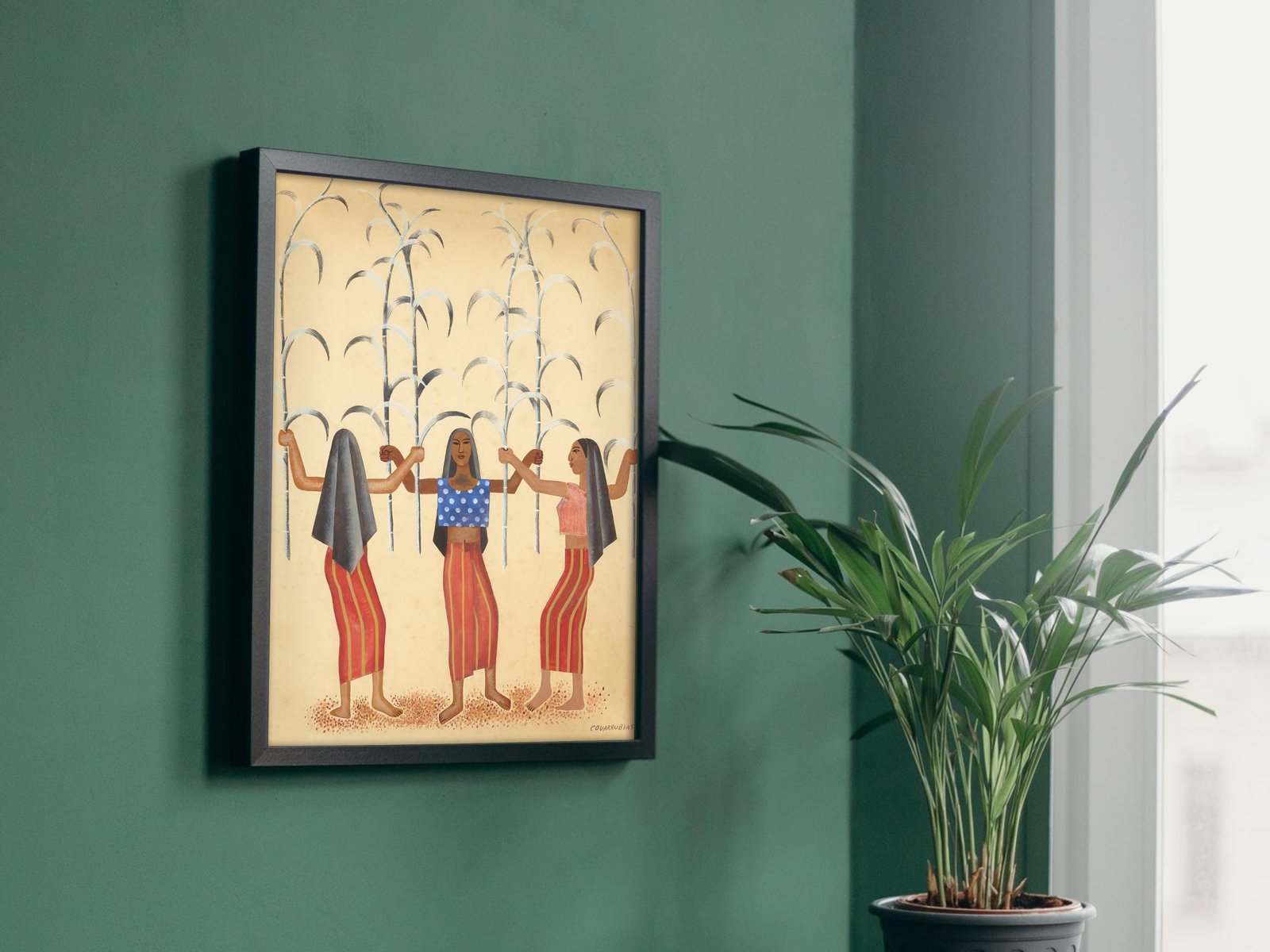 Women in Sugarcane Field by Miguel Covarrubias, 1935, Art Deco and American Modernism, fine art print