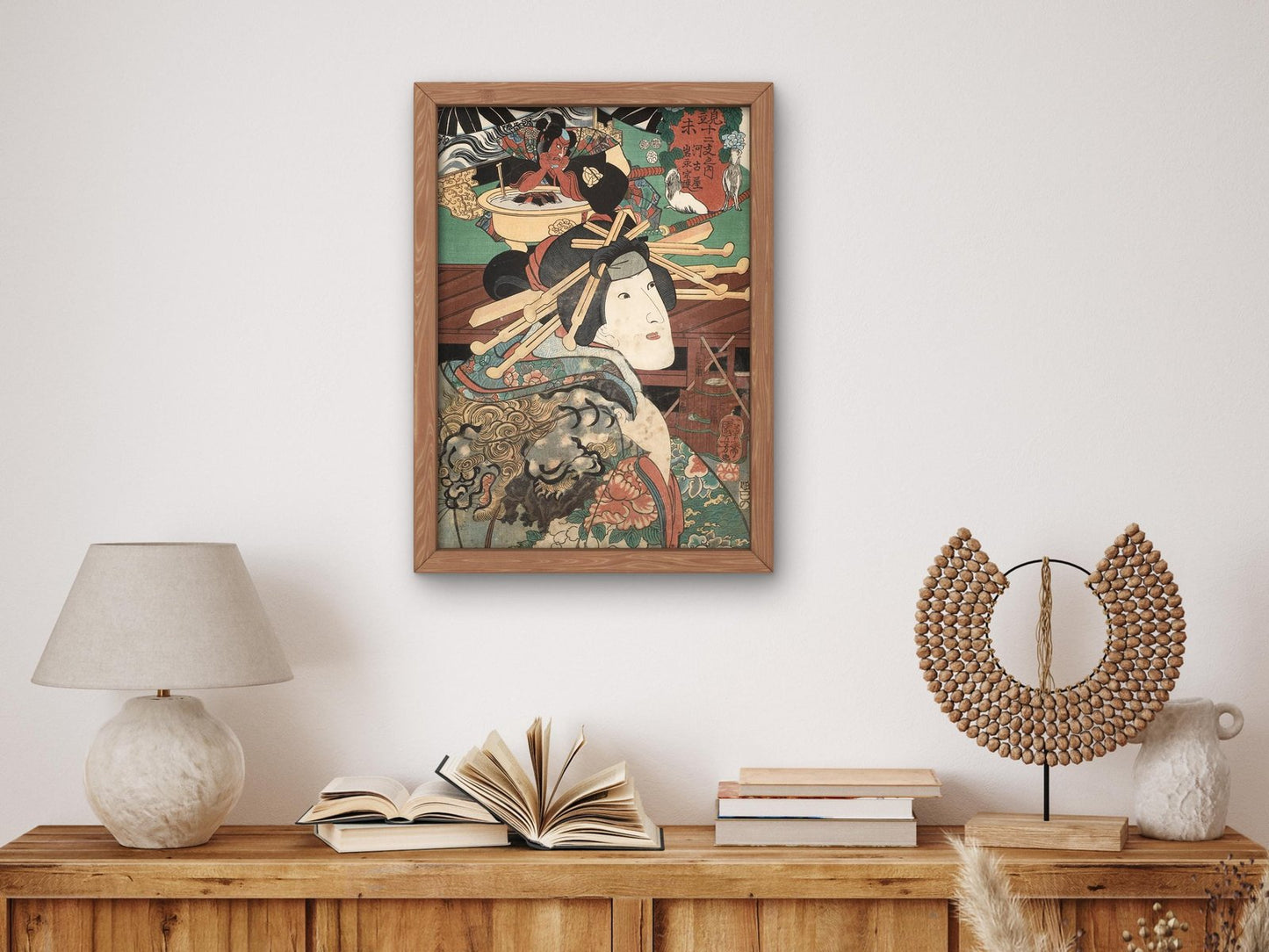 Woodcut by Utagawa Kuniyoshi, 1852, Japanese Woodblock Prints, fine art print