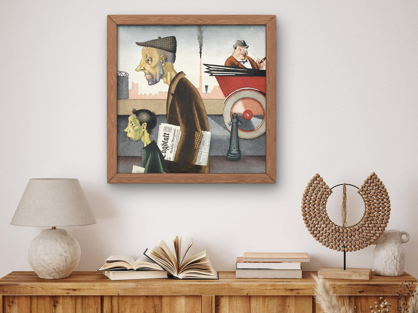 Work Defiles by Georg Scholz, 1921, Art Deco and American Modernism, fine art print