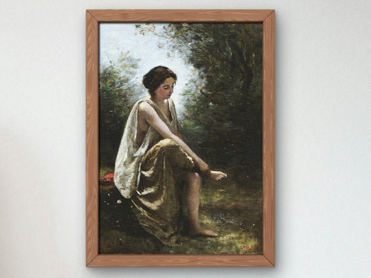 Wounded Eurydice by Jean Baptiste Camille Corot, 1868, Romanticism and Classical Landscapes, fine art print