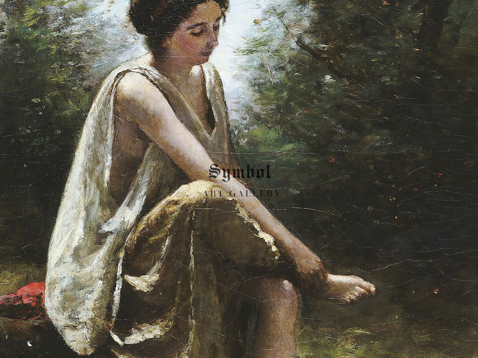 Wounded Eurydice by Jean Baptiste Camille Corot, 1868, Romanticism and Classical Landscapes, fine art print
