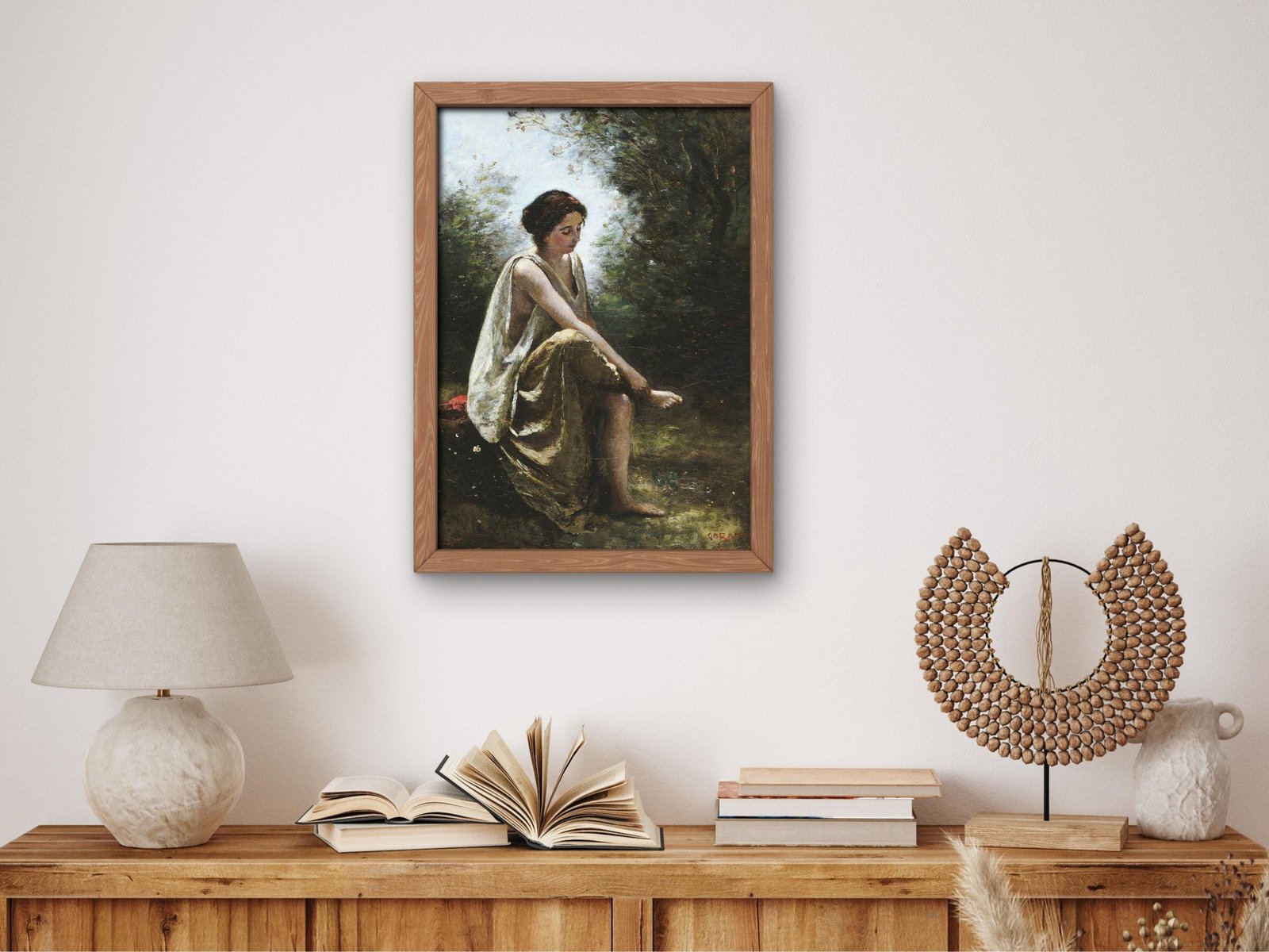 Wounded Eurydice by Jean Baptiste Camille Corot, 1868, Romanticism and Classical Landscapes, fine art print