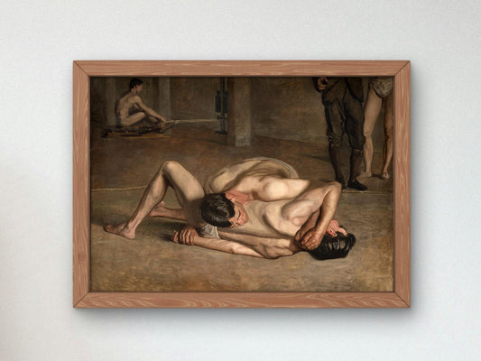 Wrestlers by Thomas Eakins, 1899, Realism and Naturalism, fine art print