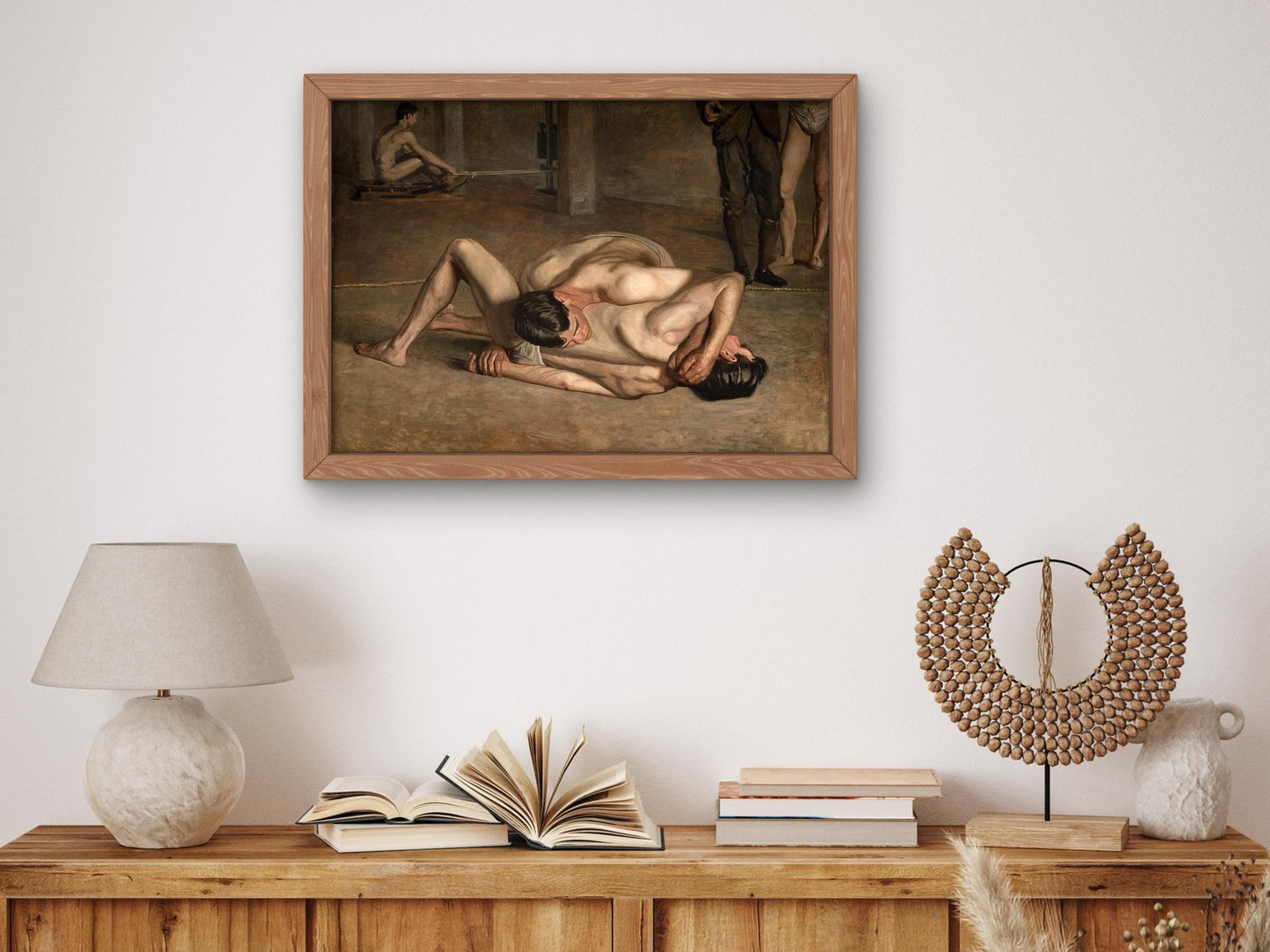 Wrestlers by Thomas Eakins, 1899, Realism and Naturalism, fine art print