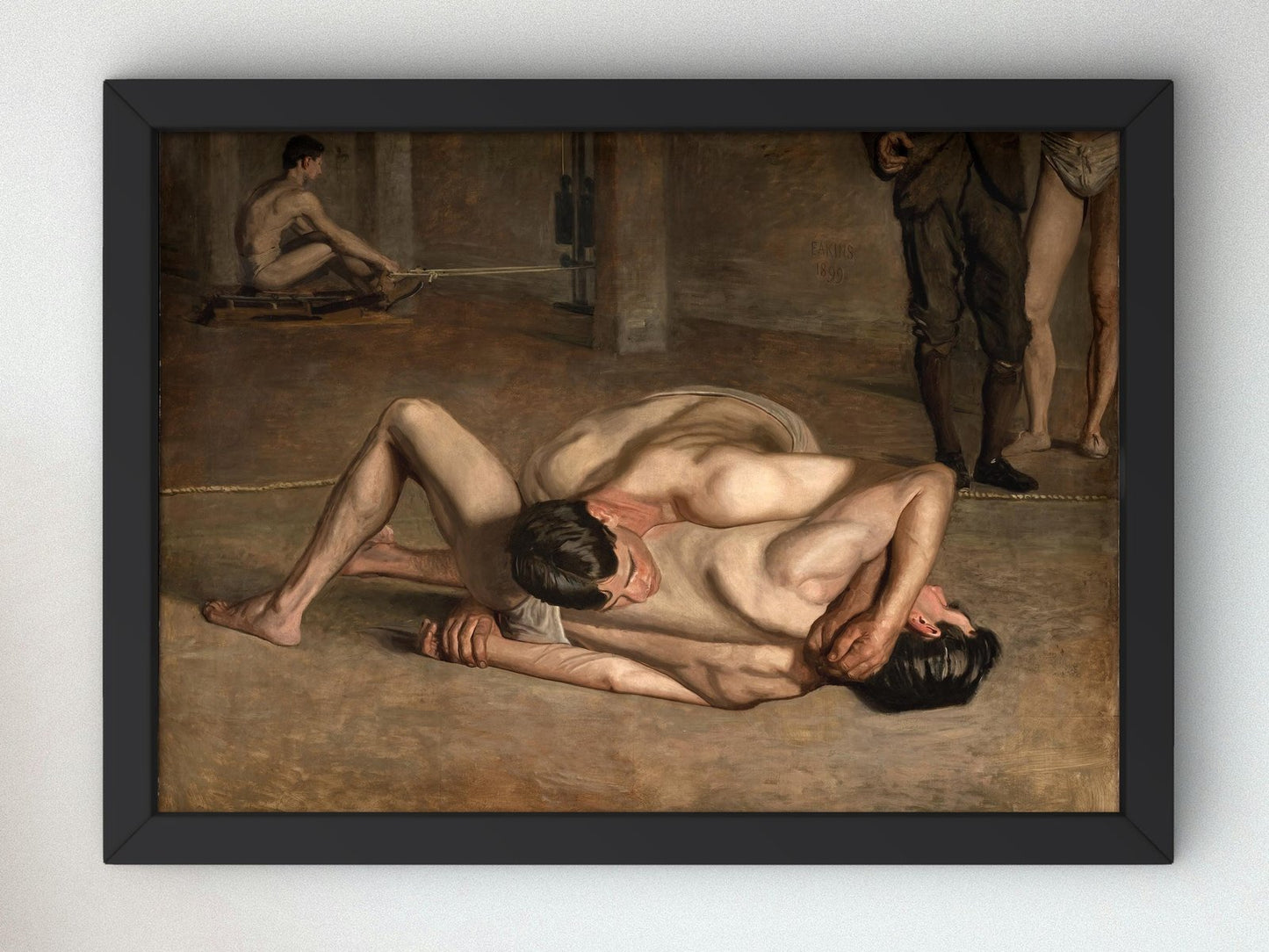 Wrestlers by Thomas Eakins, 1899, Realism and Naturalism, fine art print