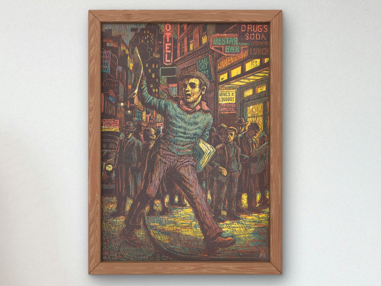 Wuxtry by Albert Abramovitz, 1935, Art Deco and American Modernism, fine art print