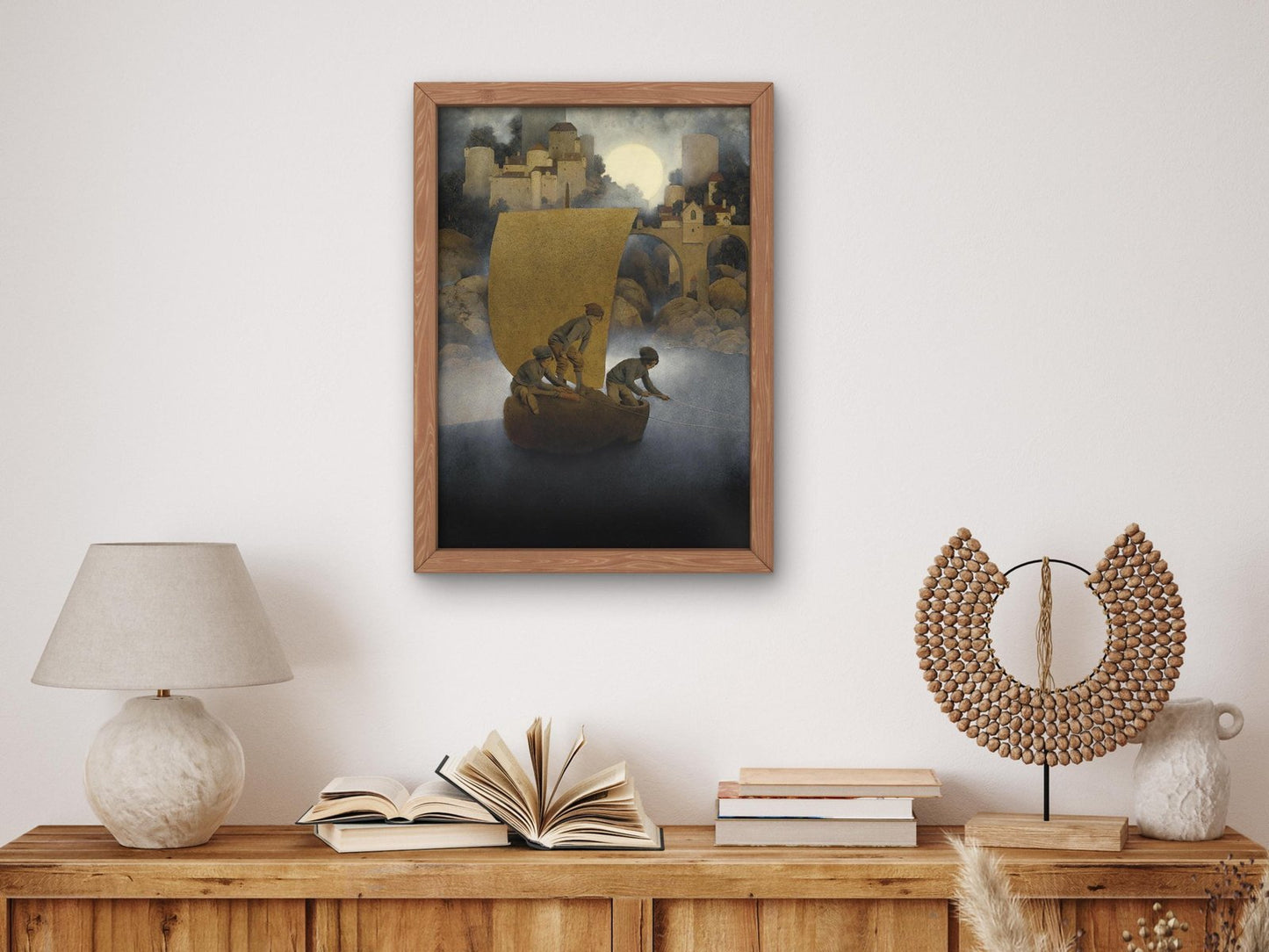 Wynken, Blynken, and Nod by Maxfield Parrish, 1902, Art Nouveau and Belle Époque, fine art print