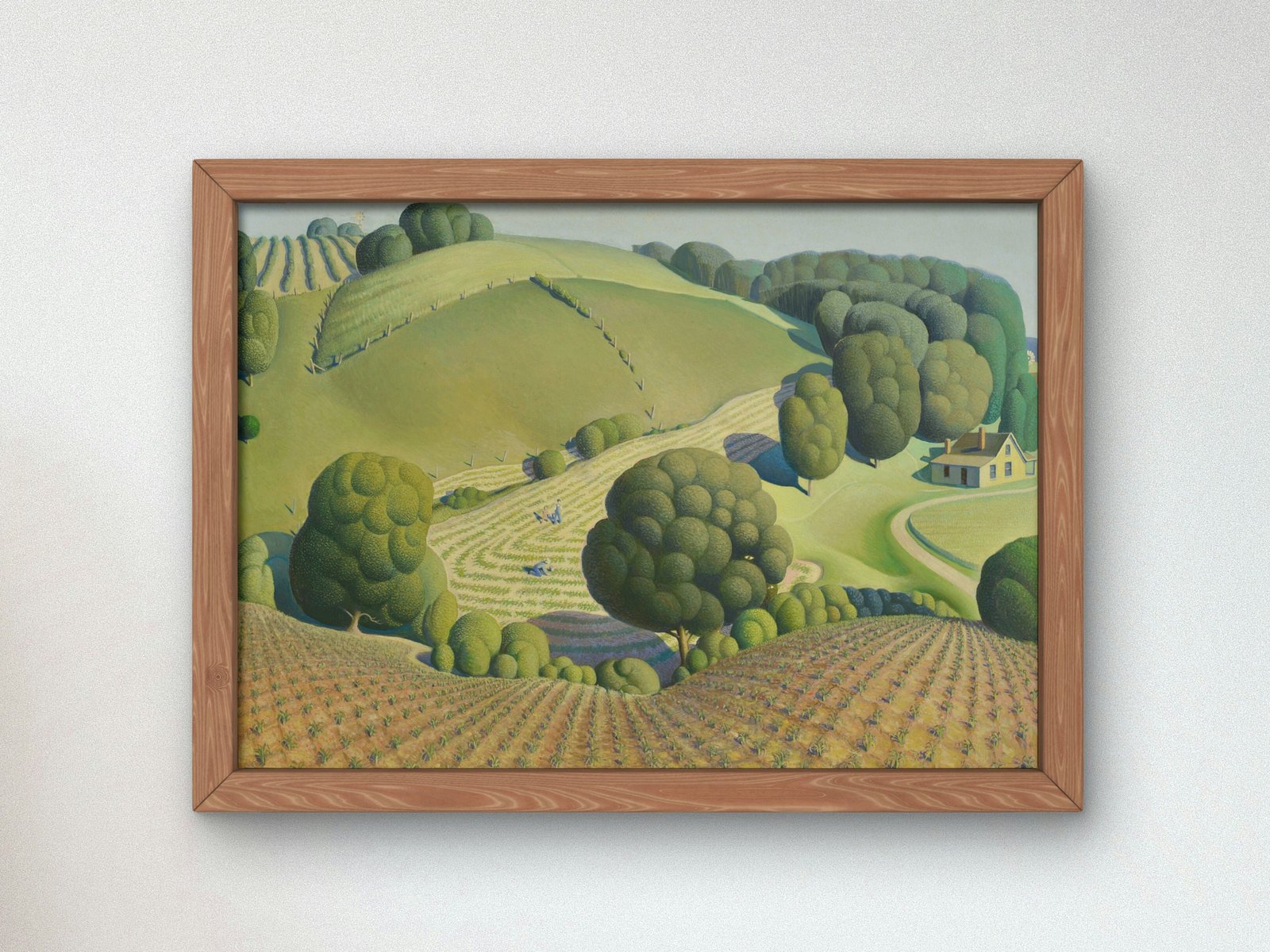 Young Corn by Grant Wood, 1931, Art Deco and American Modernism, fine art print