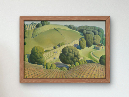 Young Corn by Grant Wood, 1931, Art Deco and American Modernism, fine art print