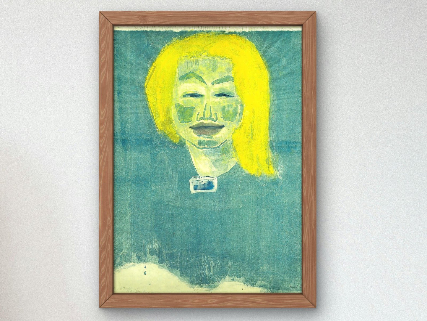 Young Danish Girl by Emil Nolde, 1913, Expressionism and Fauvism, fine art print