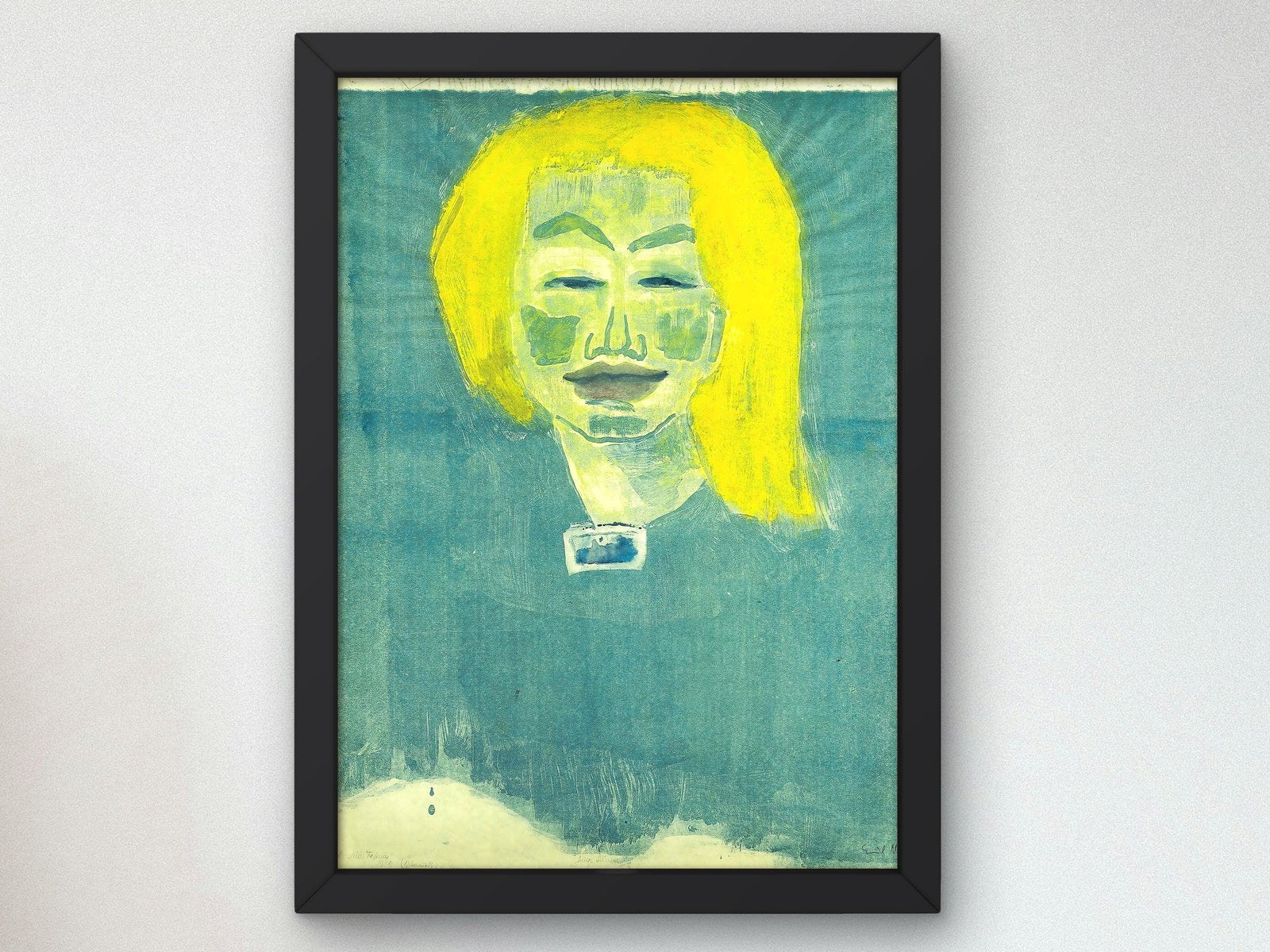 Young Danish Girl by Emil Nolde, 1913, Expressionism and Fauvism, fine art print