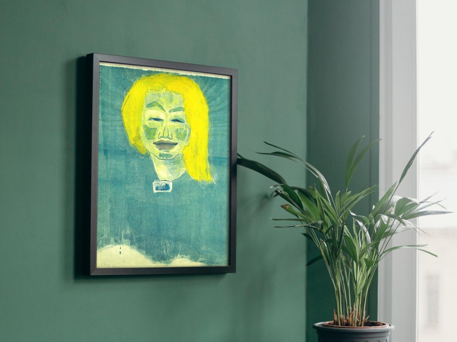 Young Danish Girl by Emil Nolde, 1913, Expressionism and Fauvism, fine art print