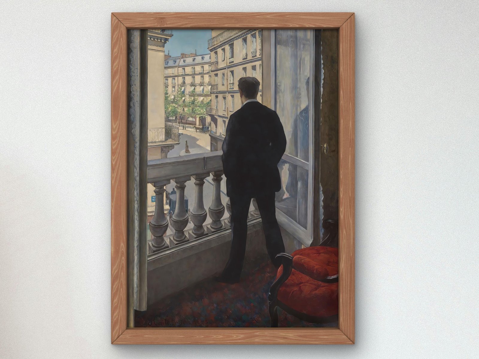 Young Man at His Window by Gustave Caillebotte, 1876, Realism and Naturalism, fine art print