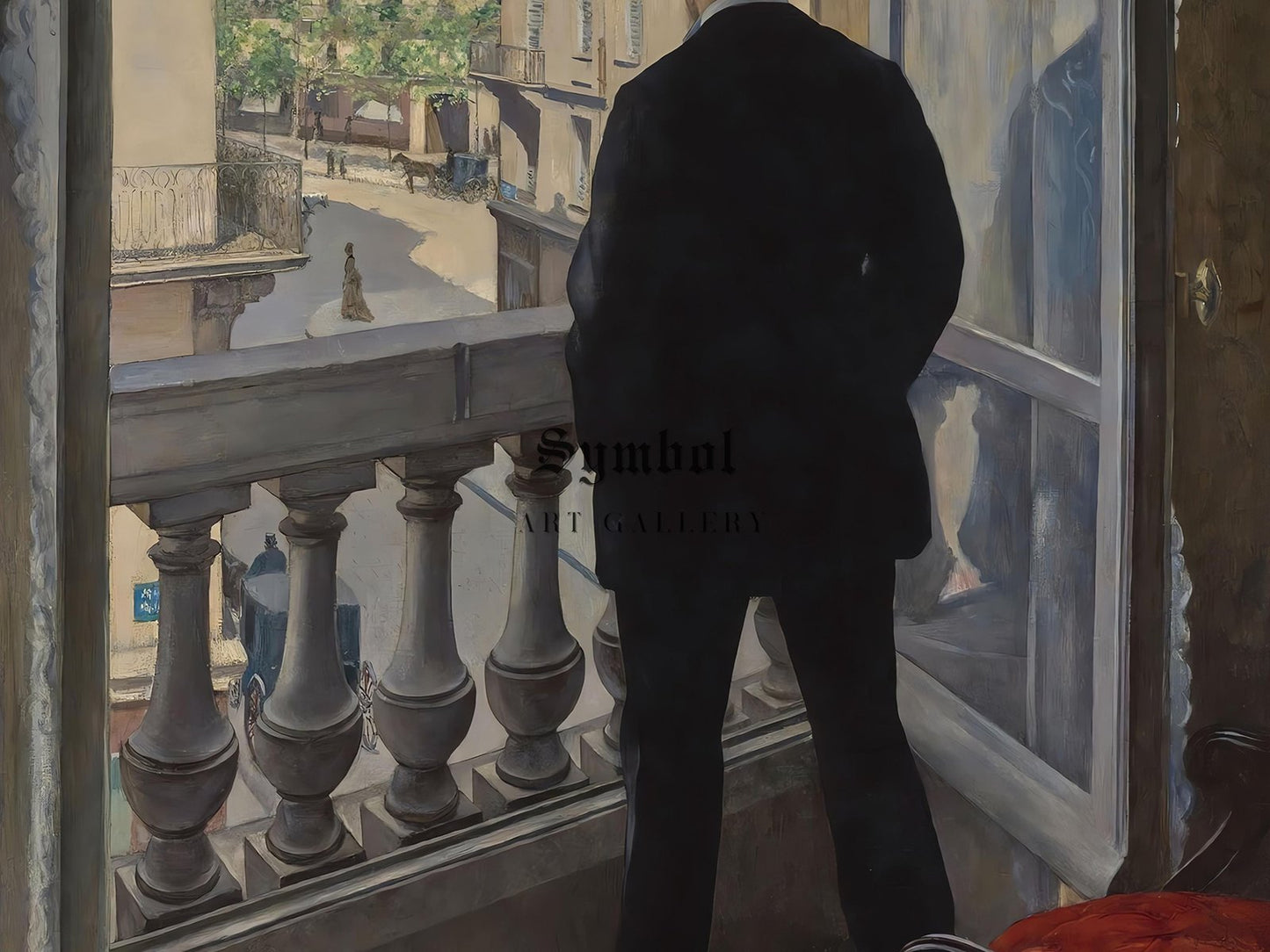 Young Man at His Window by Gustave Caillebotte, 1876, Realism and Naturalism, fine art print