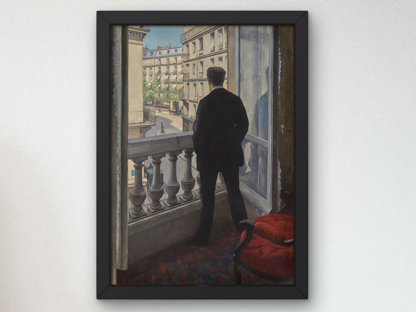 Young Man at His Window by Gustave Caillebotte, 1876, Realism and Naturalism, fine art print