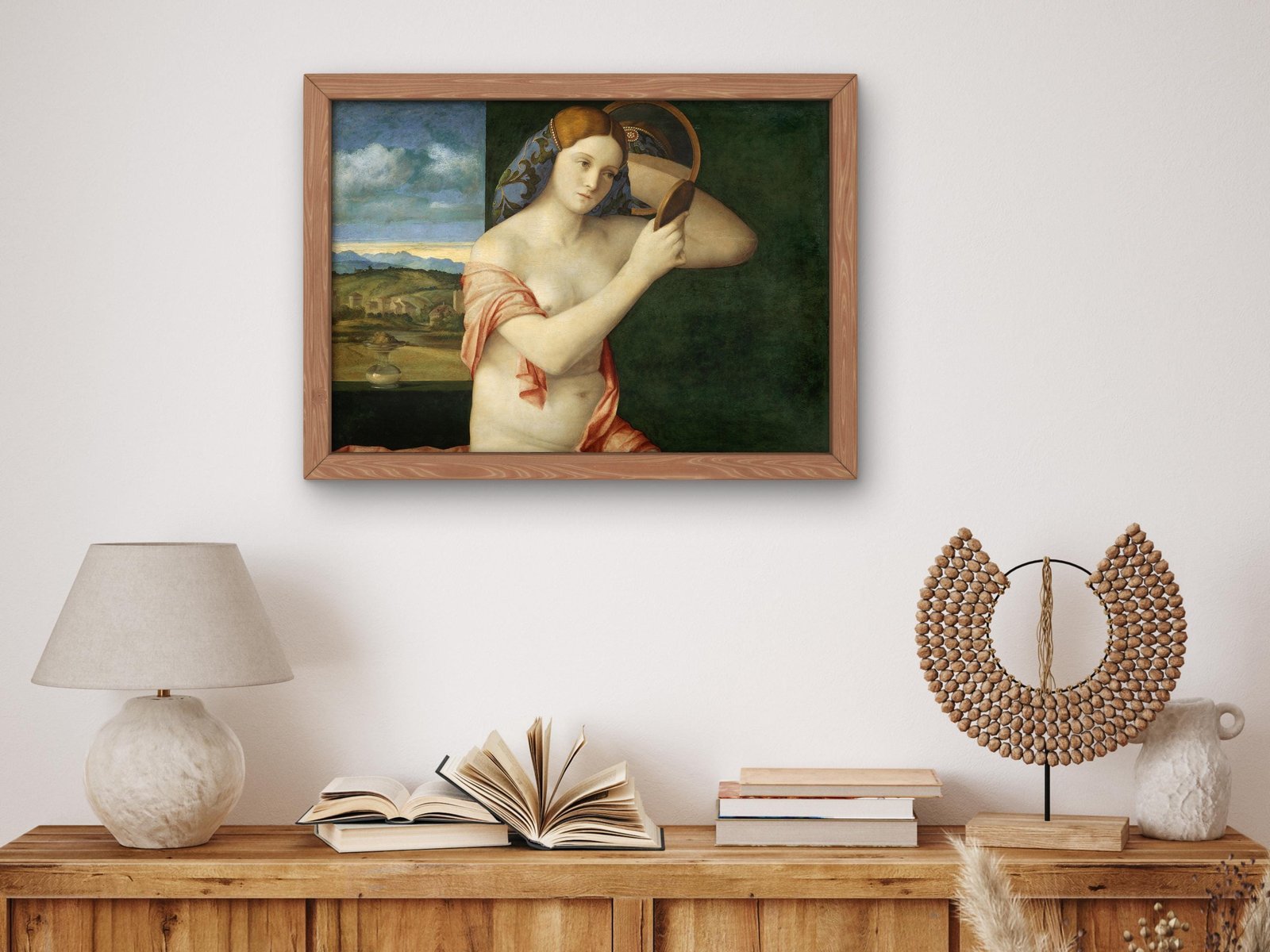 Young Woman at Her Toilette by Giovanni Bellini, 1515, Renaissance, fine art print