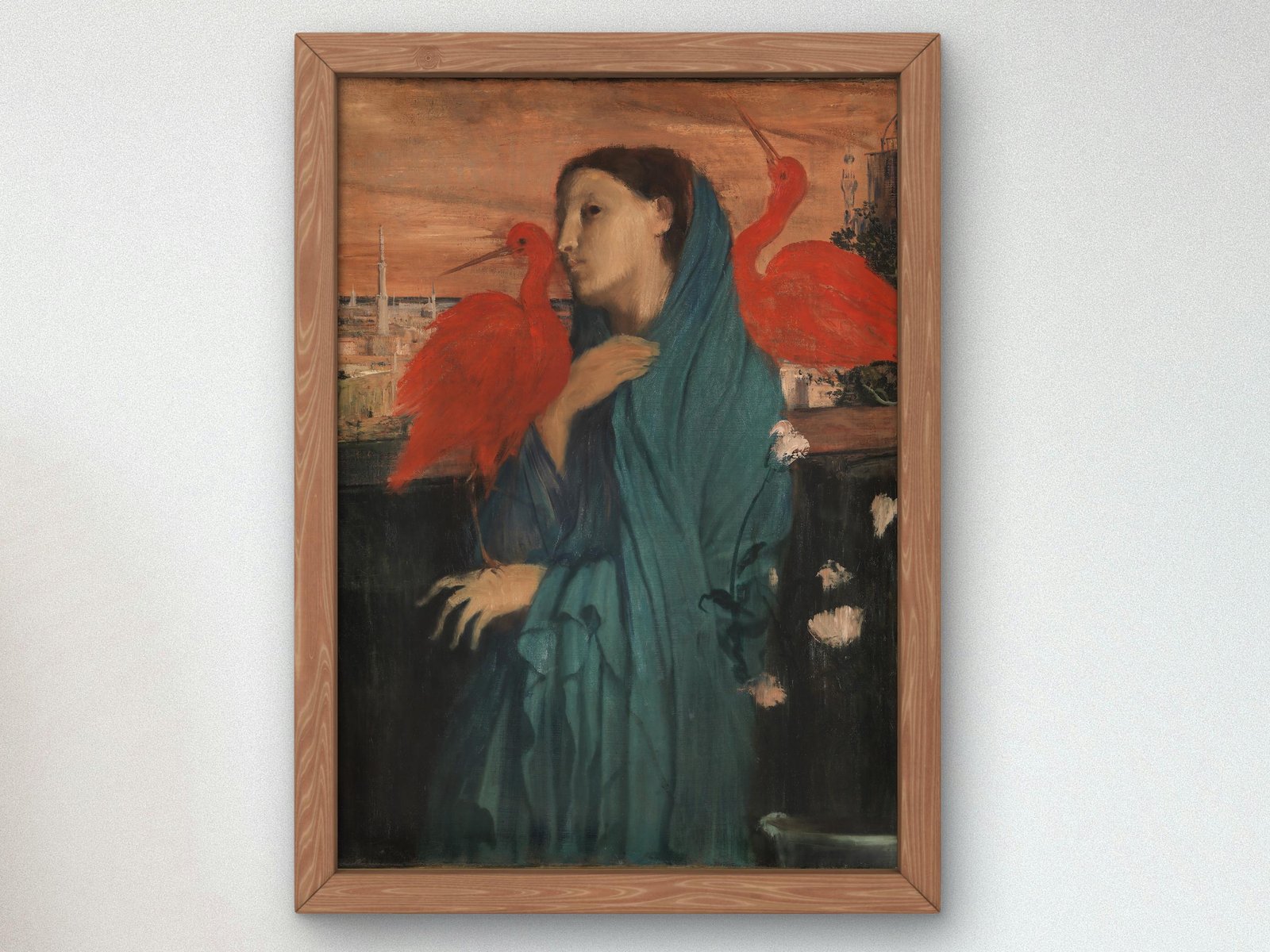 Young Woman with Ibis by Edgar Degas, 1862, Realism and Naturalism, fine art print