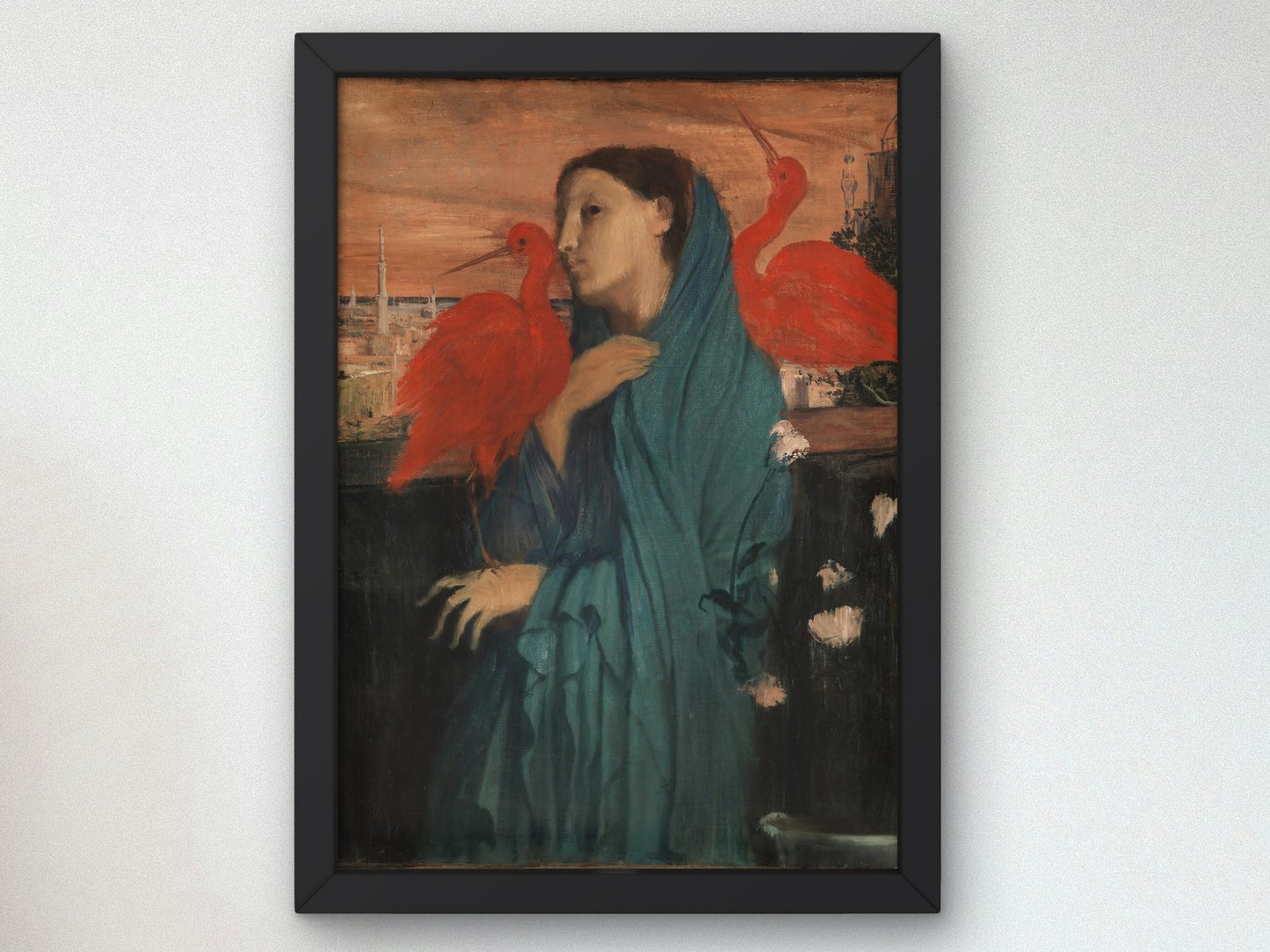 Young Woman with Ibis by Edgar Degas, 1862, Realism and Naturalism, fine art print